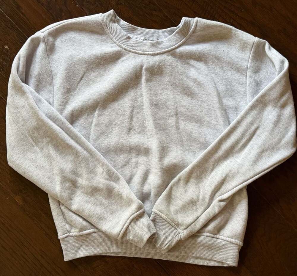 better / together Women's Gray Crewneck Sweatshirt Size S